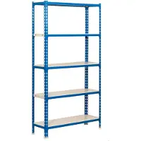 Simonclick Mini 5/400 Metal Shelf 1800x800x400 Mm Bleu