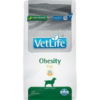 Farmina Vet Life Obesity Fish karma dla dorosłych psów 2 kg + Vet Life Dental Treat Obesity Medium/Maxi 100 g (7 szt) GRATIS!