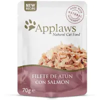 Applaws Tuna And Salmon Fillet Gelatin 16x70g Wet Cat Food Clair