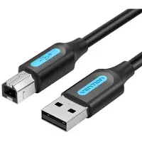 Vention Usb 2.0 A to Usb-B Cable with Ferrite Core Coqbl 2A 10M Black Pvc