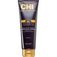 CHI Brilliance Strengthening Treatment masque fortifiant pour cheveux faibles et abîmés et anti-pointes fourchues à l'huile d'olive 237 ml