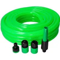 EDM Kit Tuyau Arrosage Anti-torsion 15m Tuyau Anti-torsion Complet 15m -