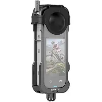 Puluz Metal Protective Cage With Lens Cover For Insta360 X4 Action Camera Accessory Clair