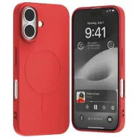 Mercury Semi-silicone MagSafe Series (Apple iPhone 16), Coque pour téléphone portable, Rouge