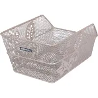 Basil Cento Flower 19l Rear Basket Argenté