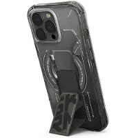 Skinarma case Helio iPhone 16 Pro Max 6.9" Magnetic Charging + Grip Stand black (Apple iPhone 16 Pro Max), Coque pour téléphone portable, Noir