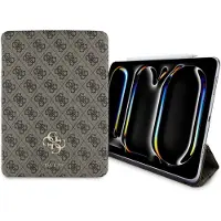 GUESS 4G Big Logo Magnetic Case für Apple iPad Pro 11 (2024) - brown (Apple iPad Pro 11 2024, Apple iPad Pro 11 2025), Étui pour tablette, Marron