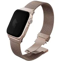 Uniq Dante Pro Apple Watch Strap 44/45/46/49mm Stainless Steel - Pink (Acier inoxydable, Acier inoxydable 304), Sangles de montre, Pink, Rose