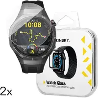 Wozinsky 2x Full Glue Huawei Watch GT 5 / GT 5 Pro / GT 4 / GT 4 Pro / GT 3 / GT 3 Pro (42 mm), Film de protection pour smartwatch, Transparent