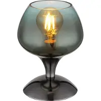 Globo Lampe de table en bronze Maxy avec verre vert Ø 15cm