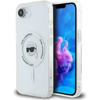 Karl Lagerfeld Étui MagSafe pour iPhone 16e, blanc