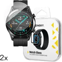 Wozinsky SzkÅo hartowane Full Glue do Huawei Watch GT 2 / GT 2 Pro 42 mm (2 szt.), Film de protection pour smartwatch, Transparent