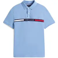 Tommy Hilfiger T-Shirt bleu-gris / rouge vif / noir / blanc