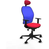 Piqueras Y Crespo Chaise de bureau avec appui-tête Jorquera 1D036N1 Rouge
