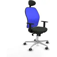 Piqueras Y Crespo Chaise de bureau avec appui-tête Jorquera 1D086G1 Noir