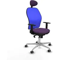 Piqueras Y Crespo Chaise de bureau avec appui-tête Jorquera 1D086G1 Lila