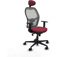 Piqueras Y Crespo Chaise de bureau avec appui-tête Jorquera 1D036N1 Grenat