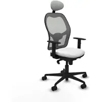Piqueras Y Crespo Chaise de bureau avec appui-tête Jorquera 1D036N1 Blanc