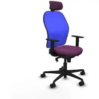 Piqueras Y Crespo Chaise de bureau avec appui-tête 1D036N2 Lila