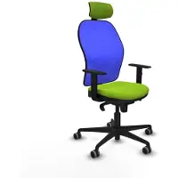 Piqueras Y Crespo Chaise de bureau avec appuie-tête 1D036G2 couleur pistache