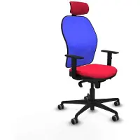 Piqueras Y Crespo Chaise de bureau avec appui-tête 1D036G2 Rouge