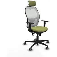 Piqueras Y Crespo Chaise de bureau avec appui-tête 1D036G2 vert