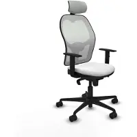 Piqueras Y Crespo Chaise de bureau avec appui-tête 1D036N2 Blanc