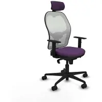 Piqueras Y Crespo Chaise de bureau avec appui-tête 1D036N2 Lila