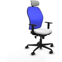 Piqueras Y Crespo Chaise de bureau avec appui-tête 1D036N2 Blanc