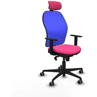 Piqueras Y Crespo Chaise de bureau avec appui-tête 1D036G2 Rosa