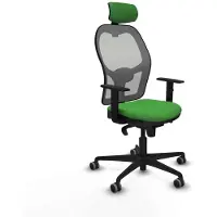Piqueras Y Crespo Chaise de bureau avec appui-tête 1D036G2 vert