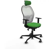 Piqueras Y Crespo Chaise de bureau avec appui-tête 1D036G2 vert