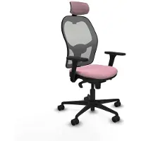 Piqueras Y Crespo Chaise de bureau avec appui-tête 3D036N2 Rosa