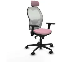 Piqueras Y Crespo Chaise de bureau avec appui-tête 3D036N2 Rosa