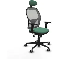 Piqueras Y Crespo Chaise de bureau avec appuie-tête 2D036G1 vert émeraude