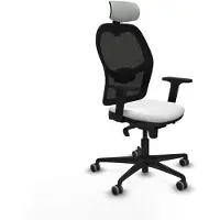 Piqueras Y Crespo Chaise de bureau avec appui-tête 2D036G2 Blanc