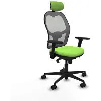 Piqueras Y Crespo Chaise de bureau avec appuie-tête 3D036N2 couleur pistache