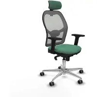 Piqueras Y Crespo Chaise de bureau avec appuie-tête 2D086G2 vert émeraude