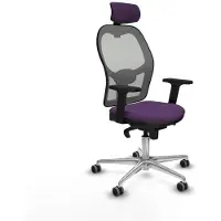 Piqueras Y Crespo Chaise de bureau avec appui-tête 2D086G2 Lila