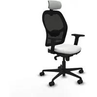 Piqueras Y Crespo Chaise de bureau avec appuie-tête 2D036N2 Blanc