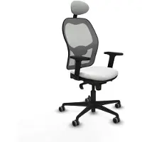 Piqueras Y Crespo Chaise de bureau avec appui-tête 2D036G1 Blanc