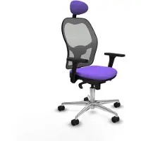 Piqueras Y Crespo Chaise de bureau avec appui-tête 3D086N1 Lila