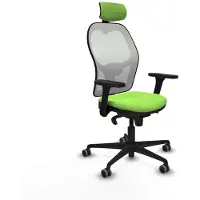 Piqueras Y Crespo Chaise de bureau avec appuie-tête 3D036G2 couleur pistache
