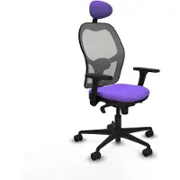 Piqueras Y Crespo Chaise de bureau avec appui-tête 3D036N1 Lila
