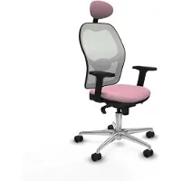 Piqueras Y Crespo Chaise de bureau avec appui-tête 2D086N1 Rosa
