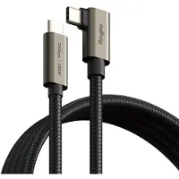 Ringke Usb 3.2 Gen 2X2 Type-C 90 Degree Cable Pd240W 200Cm Black