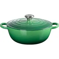 Le Creuset Casserole Le Creuset Marmite Fonte Emaillée Bamboo 26 cm