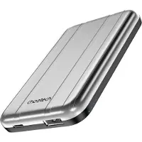 Choetech B655 Mini Powerbank Inductive Magsafe Usb-A / Usb-C 5000Mah - Argent