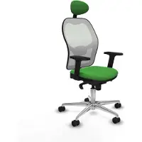 Piqueras Y Crespo Chaise de Bureau Ergonomique avec Repose-Tête - Piqueras y Crespo 2D086N1 Verte