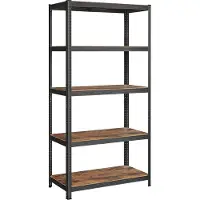 Songmics Rayonnage pour charges lourdes GLR050B11 noir, marron 100,0 x 50,0 x 200,0 cm